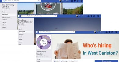 Some of the Facebook pages created to serve the West Carleton Community.