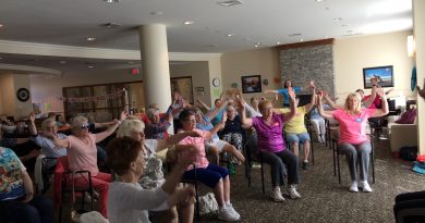 Kanata Senior Council members participate in one of the organization's fitness programs. Photo submitted