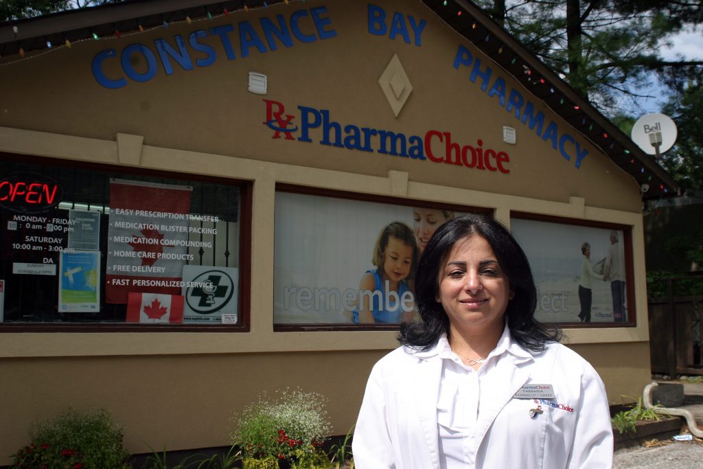 Pharmacy owner Tamara Awada says she has been preparing for the pandemic since before COVID-19 reached Canada.. Photo by Jake Davies