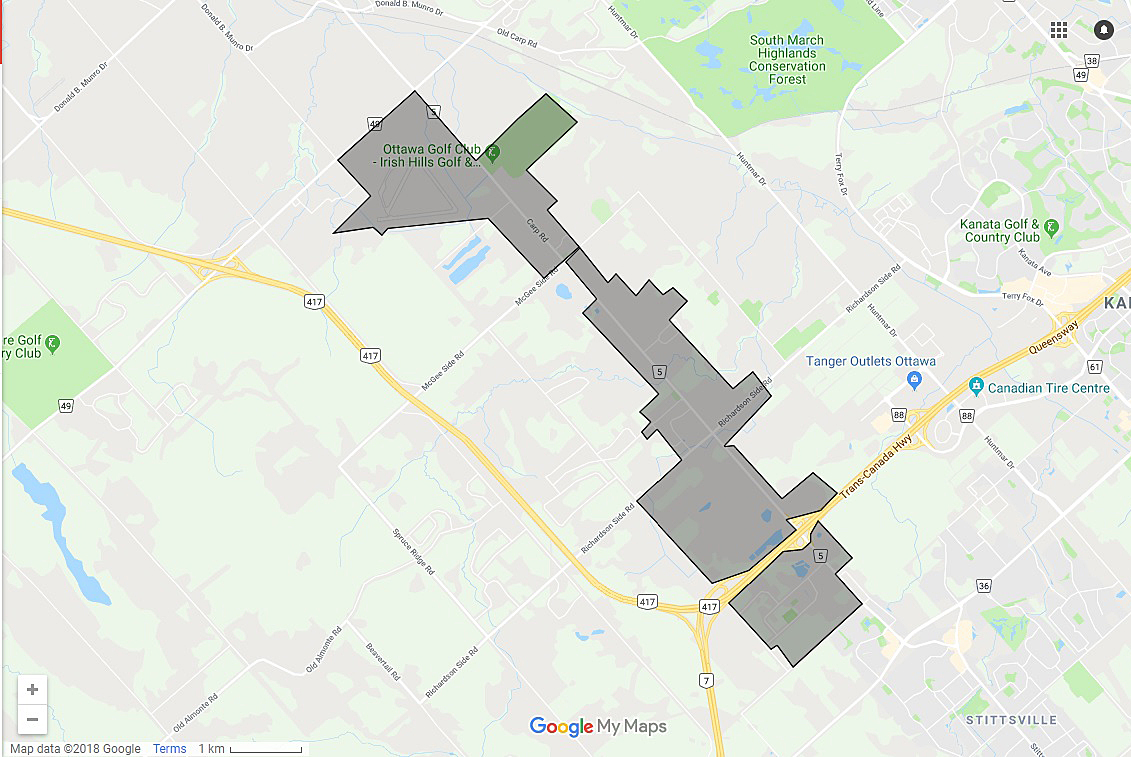 The CRCBIA zone. Courtesy Google Maps