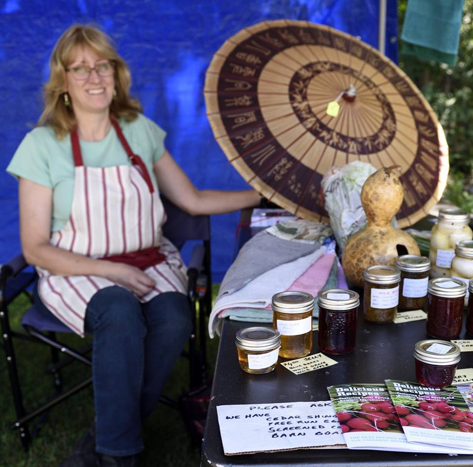 Judy Booth at the Constance Bay Community Market. Photo courtesy CBCM