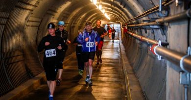 Running through the Diefenbunker blast tunnel is one of the highlight's of West Carleton's most popular running race. Photo courtesy Diefenbooker