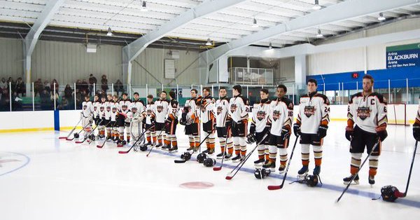 It was the Inferno's best weekend in it's short history as the team went 1-0-1 to collect three of four points in the NCJHL. Photo courtesy the Inferno