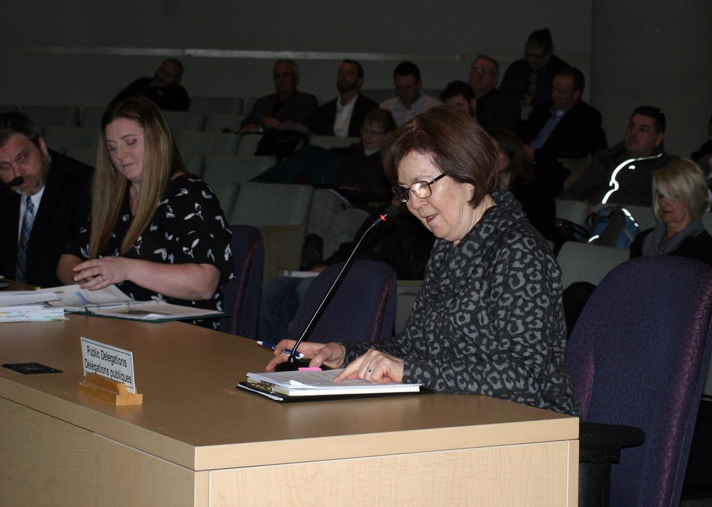 HCA President Judy Makin, seen here speakin at ARAC last spring, says the page's role is to inform. Photo by Jake Davies