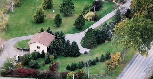 An aerial view of the Carp Massage Therapy and Yoga Centre. Courtesy Amanda Foran