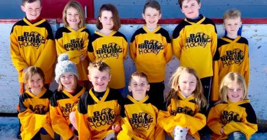 WCOHL five to seven-year-olds pose for a photo at the end of season tournament held last Satruday. Courtesy WCOHL