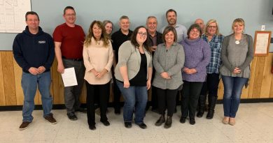 The FHCA and Coun. Eli El-Chantiry pose for a photo after the AGM. In the back row, from left, are Sean Ovington, Colin Ovington, Tricia Peever, Mark D'Arcy, Coun. El-Chantiry, Adam Brown, Fred Gillard, Laurie Hall and Jackie Port. In the front row are Karen Taylor, Sarah Wilson, Leigh Ann Kyte and Wendy Mayhew. Missing: Kelly Roper. Courtesy FHCA