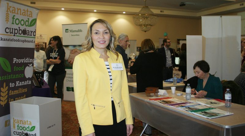 Dr. Rouba Fattal, chair and founder of the KCSBN, poses on the floor of the fourth annual small business fair. Photo by Jake Davies