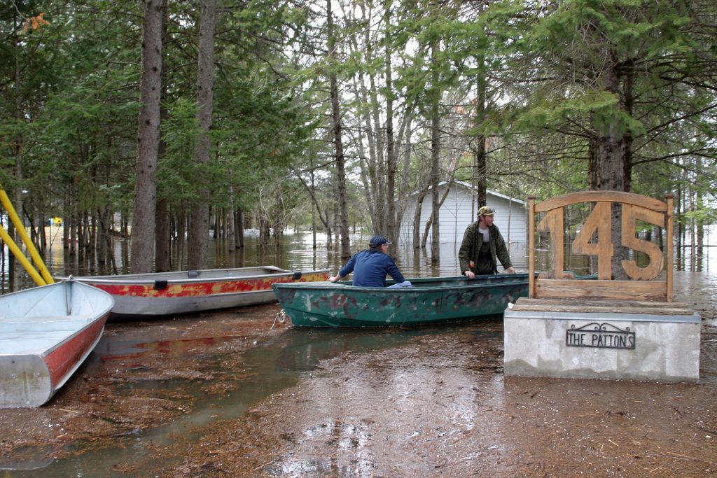 The home at 145 Lighthouse Lane on Lavergne Bay is now boat access only. Photo by Jake Davies﻿