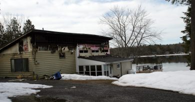 This home was destroyed March 30 after a fire started during kitchen renovations. Photo by Jake Davies