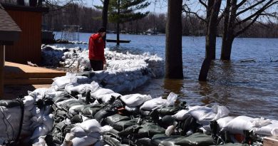 Sandbag removal operations are set to hit high gear this weekend. Photo by Shelley Walsh