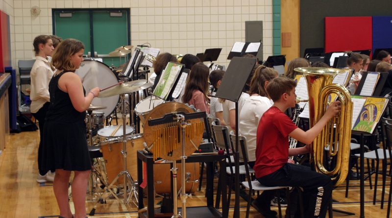 The Stonecrest Elementary School Junior Band performs at the school's spring concert last week. Photo by Jake Davies