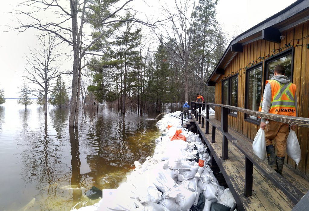 Last spring's record-destroying flooding of the Ottawa River topped this year's Top 10 Canadian weather stories. Photo by Jake Davies