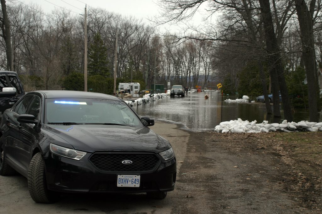 Those who chose not to evacuate will now have a supply station at the Bayview Drive roadblock to help them "continue the fight." Photo by Jake Davies