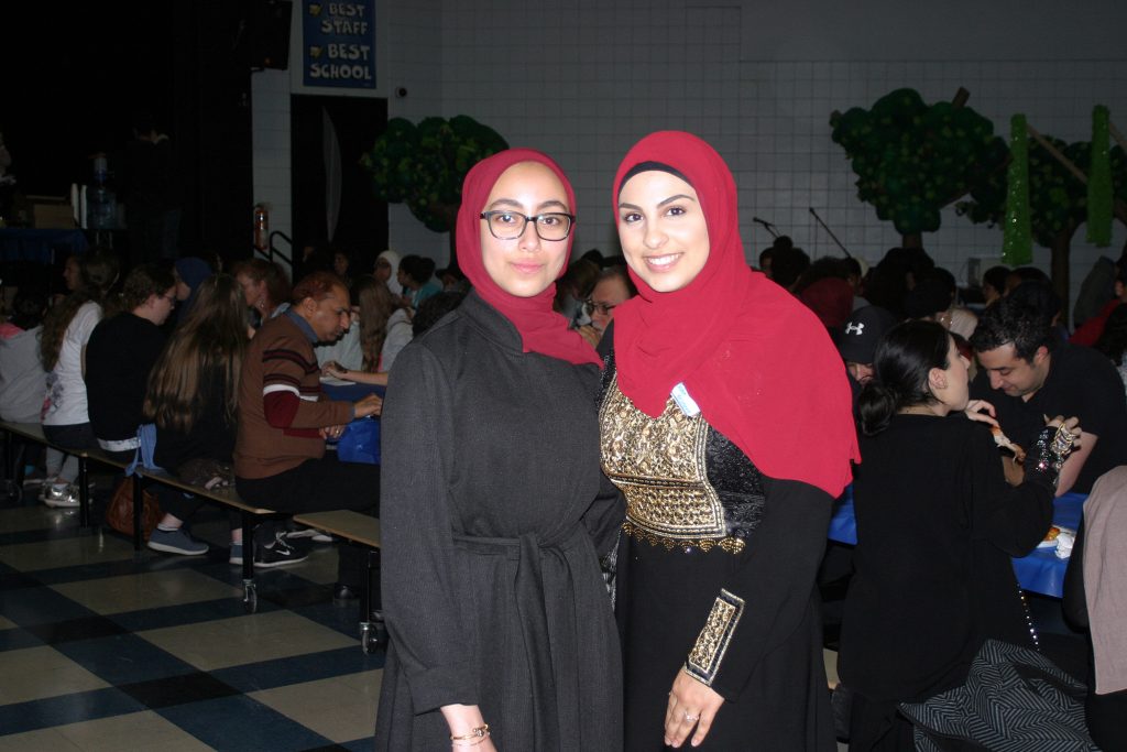 From left, MSA members and event organizers Yumna Nummer and Jasmine Samhat pose for a photo. Photo by Jake Davies