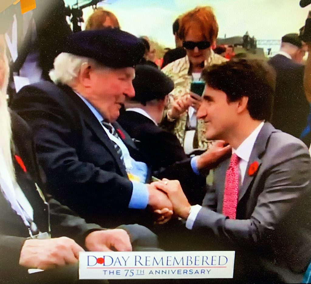 Dr. Roly Armitage had the opportunity to meet Prime Minister Justin Trudeau and gave him some political advice. Courtesy Dr. Roly Armitage