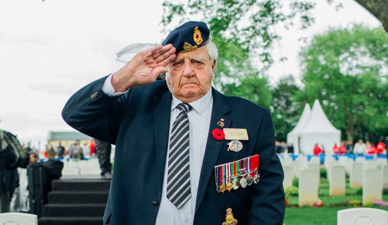 West Carleton war hero Dr. Roly Armitage was one of 40 veterans to take part on the 75th anniversary of D-Day. Courtesy Dr. Roly Armitage