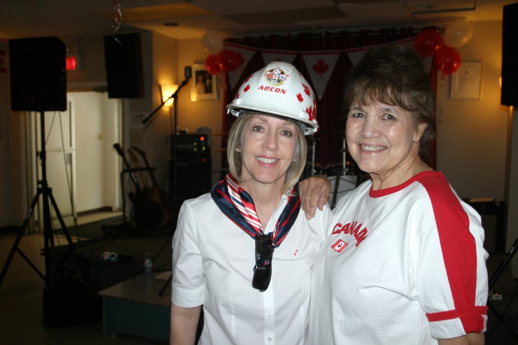 MPP Dr. Merrilee Fullerton and West Carleton Royal Canadian Legion and long-serving volunteer Arleen Morrow pose for a photo. Photo by Jake Davies