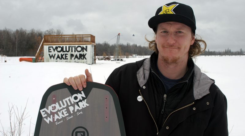 Evolution Wake Park in colder times. West Carleton Online spoke with owner Jordan Sien at the end of March. This Saturday the park hosts Ottawa's inaugural wakeboard competition. Photo by Jake Davies