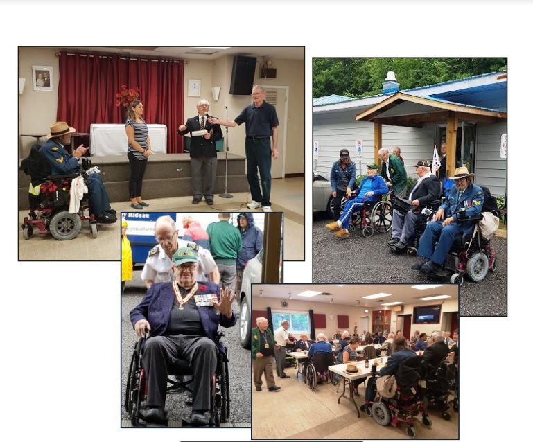 Veterans from the area visited Branch 616 on June 15. Courtesy Branch 616