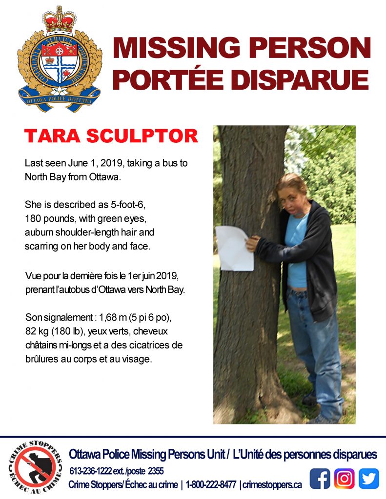 Missing person poster