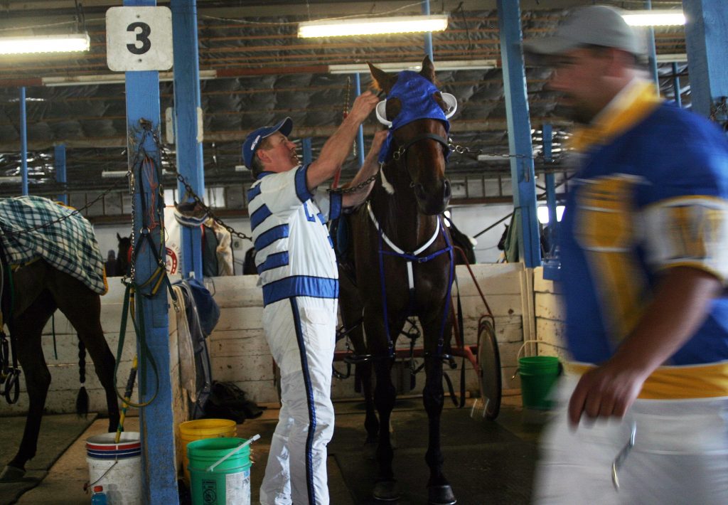 Wayne Laviolette gets Silverado ready for his June 23 race at Rideau-Carleton Raceway. Photo by Jake Davies﻿