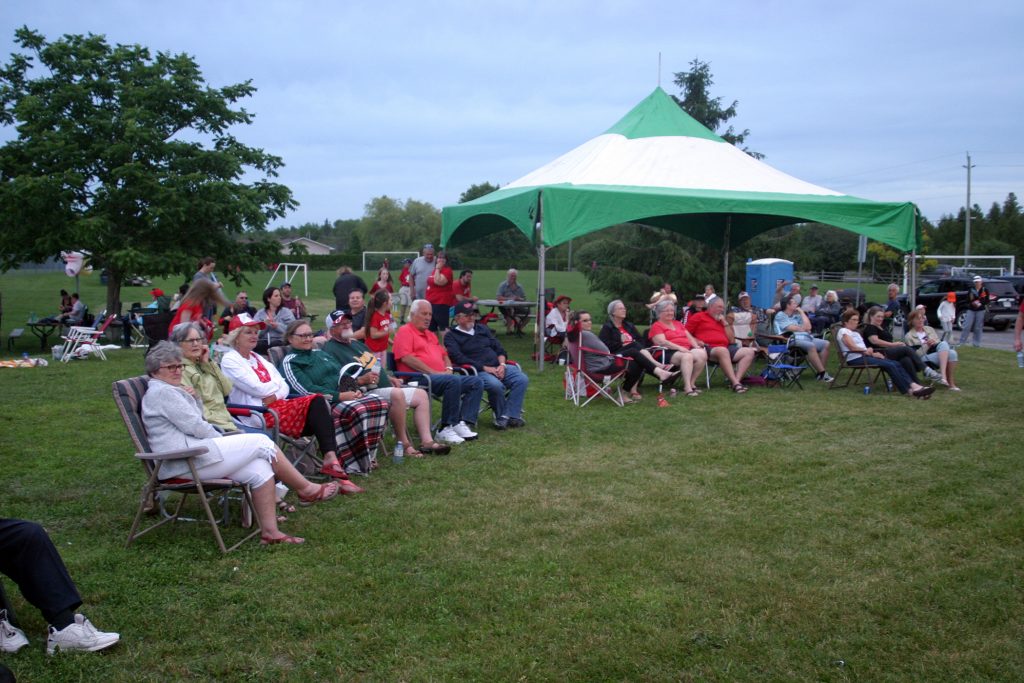 Organizers expected as many as 400 attended the Corkery Canada Day party. Photo by Jake Davies﻿
