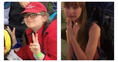 Maya Mirota, right, and Marta Malek, were found safe Monday after they went missing while in Algonquin Park. Courtesy OPP