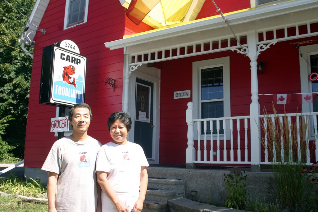 The Carp Foodliner's August Guo and Kathy Xu in their brand new location at 3744 Carp Rd. Photo by Jake Davies