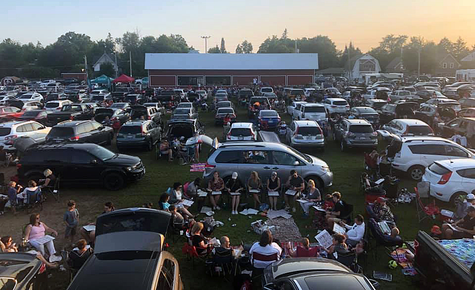 Not one piece of turf was left uncovered as organizers suspect last Wednesday's Carp Fair Drive-In Bingo boasted the largest attendance in its 63-year history. Courtesy Carp Fair board