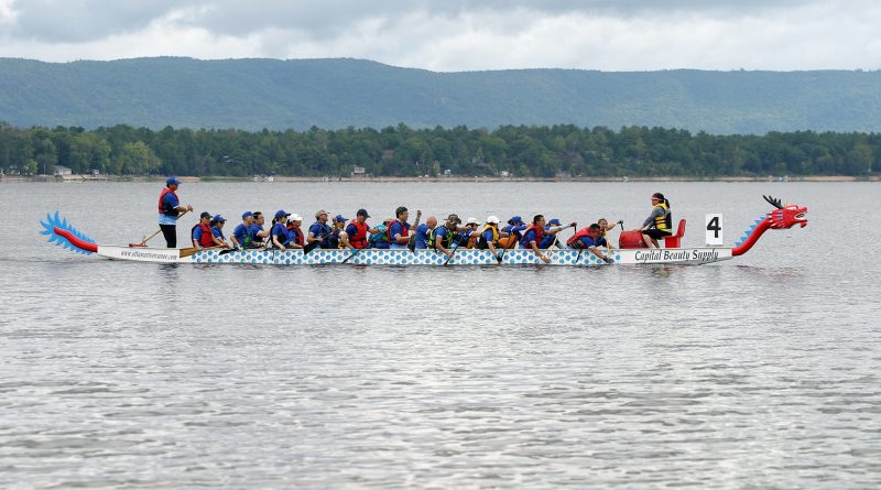 The fifth annual Constance Bay Dragon Boat festival featured a record-breaking 16 teams last Saturday. Photo by Jake Davies