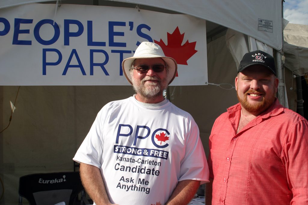 From left, PPC candidate Scott Miller and volunteer Vince Delaney. Photo by Jake Davies