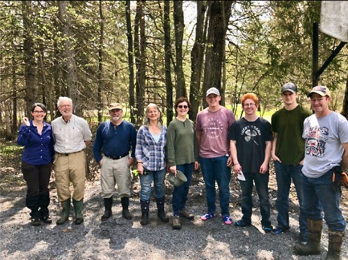 Some members of the new trail maintenance squad volunteers pose for a photo. Courtesy FCH