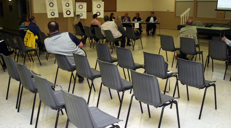 Perhaps it was an election hangover, but only a small crowd stayed for Budget 2020 consultations in Kinburn on Oct. 22. Photo by Jake Davies