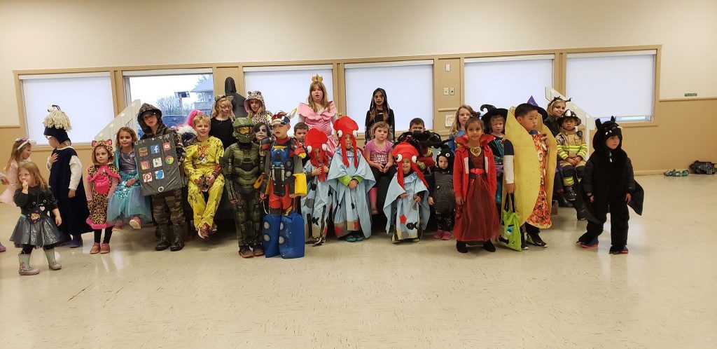 About 50 kids came out to the fourth annual Kinburn Trunk or Treat. Photo by Heidi Greer