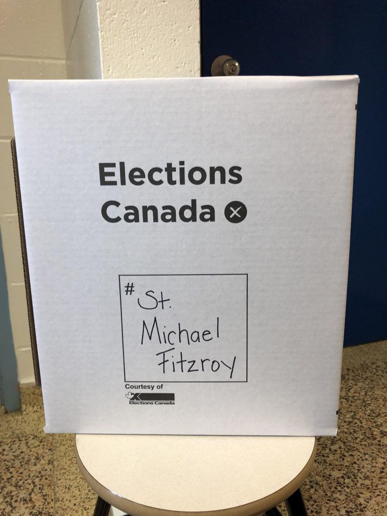 Three West Carleton schools tool part in the national Student Vote program in 2019. Courtesy St. Michael's Fitzroy Harbour