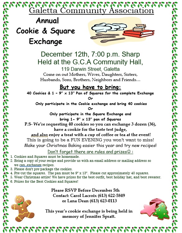 The Fourth Annual Galetta Cookie and Square Exchange