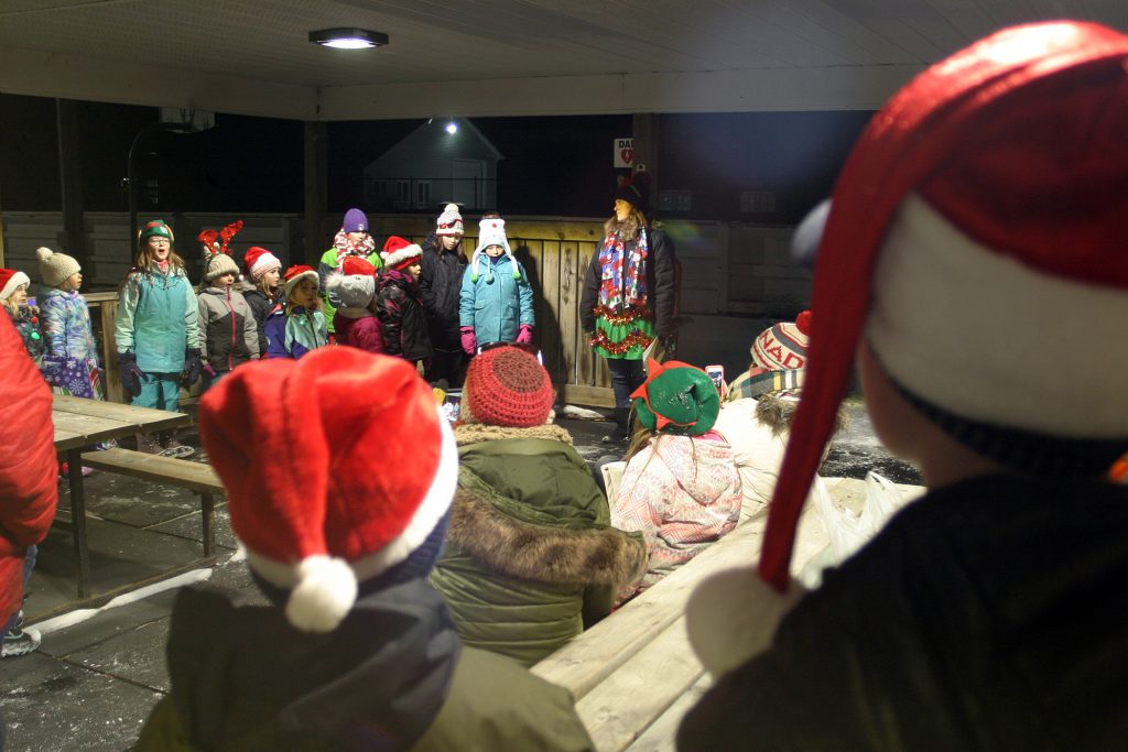 The West Carleton Glee Club sings carols at the Corkery Community Association Christmas Tree Lighting. Photo by Jake Davies
