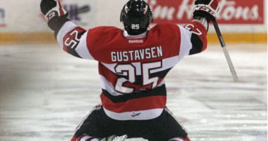 The Rivermen have added former Ottawa 67's Brett Gustavsen to their roster. Photo by Mike Carroccetto