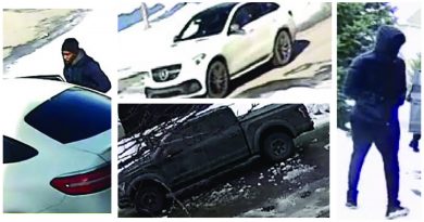 Vehicles and suspects wanted in relation to a string of February break and enters. Courtesy the OPS