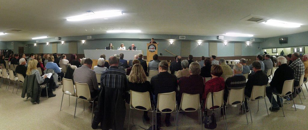 More than 72 people attended the Carp Agricultural Society annual general meeting held Thursday, Jan. 23. Photo by Jake Davies