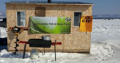 Look for this baner on the ice to participate in the WCFGC Ice Fishing Derby this Saturday. Courtesy the WCFGC