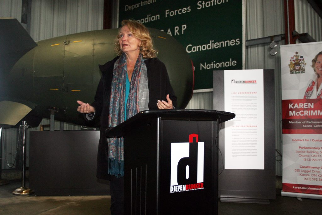 MP Karen McCrimmon, photographed at the Diefenbunker Museum last week, was named chair of the Standing Committee on National Defence last February. Photo by Jake Davies
