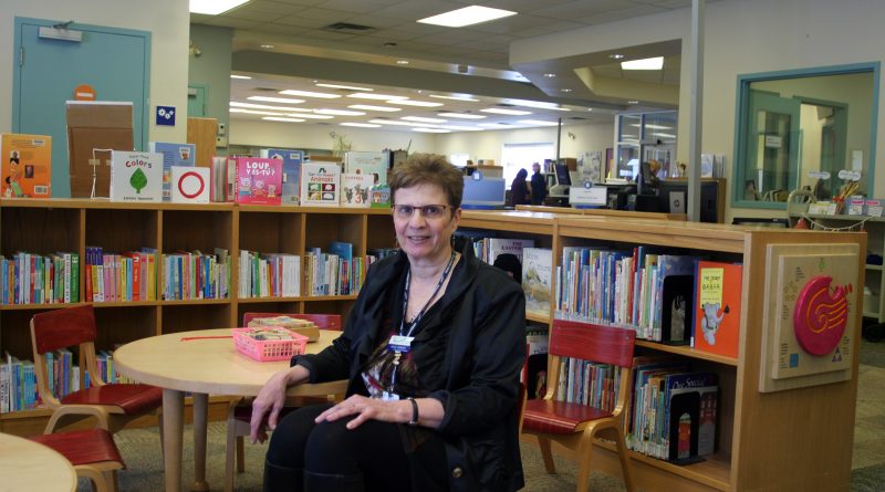 West Carleton librarian Lori Fielding retires March 20. She says drop by for some cake. Photo by Jake Davies