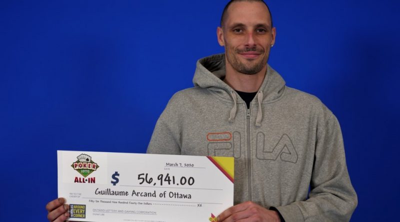 Guillaume Arcand bought his winning Poker Lotto ticket at the Shell gas station on Carp Road. Courtesy OLG