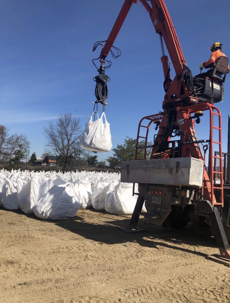 Coun. El-Chantiry watched city  staff prepare for this year's spring freshet. Courtesy El-Chantiry