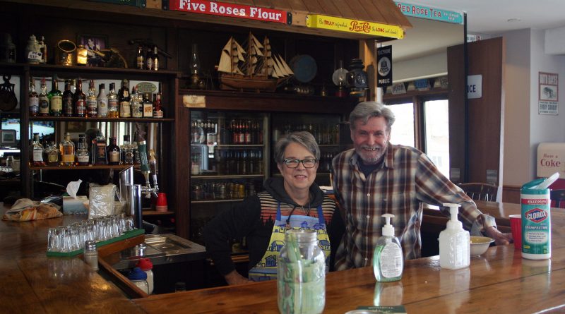 Mary and Rick Charlebois have opened The Point's doors only once during the pandemic so far - to raise money for the West Carleton Food Access Centre. Photo by Jake Davies
