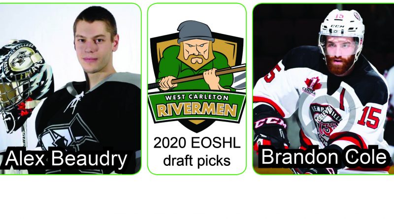 West Carleton Rivermen general manager Mike Byrne went from zero picks to two picks in the EOSHL draft held last week after a couple of trades in the days before. Player photos courtesy the Rivermen