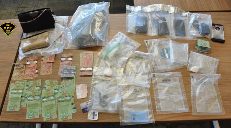 A photo of yesterday's evidence confiscated after a drub bust in Renfrew. Courtesy the OPP