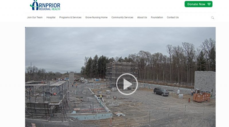 Arnprior Regional Health has made a live feed of the construction available to the public. Screen capture